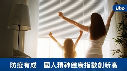 防疫有成 國人精神健康指數創新高
