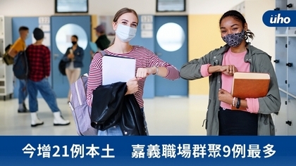 今增21例本土 嘉義職場群聚9例最多