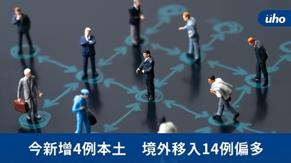 今新增4例本土 境外移入14例偏多