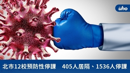 北市12校預防性停課 405人居隔、1536人停課