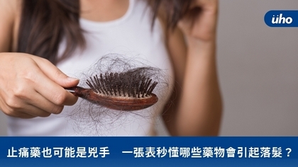 止痛藥也可能是兇手 一張表秒懂哪些藥物會引起落髮?