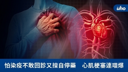 怕染疫不敢回診又擅自停藥 心肌梗塞連環爆