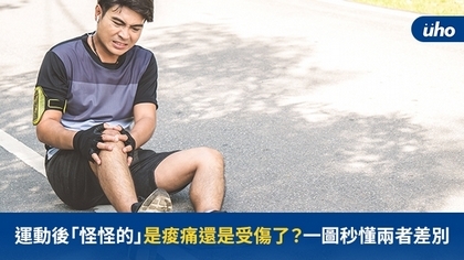 運動後「怪怪的」是痠痛還是受傷了?一圖秒懂兩者差別