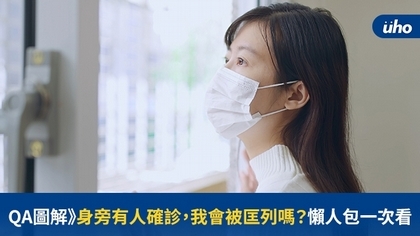 QA圖解》身旁有人確診,我會被匡列嗎?懶人包一次看
