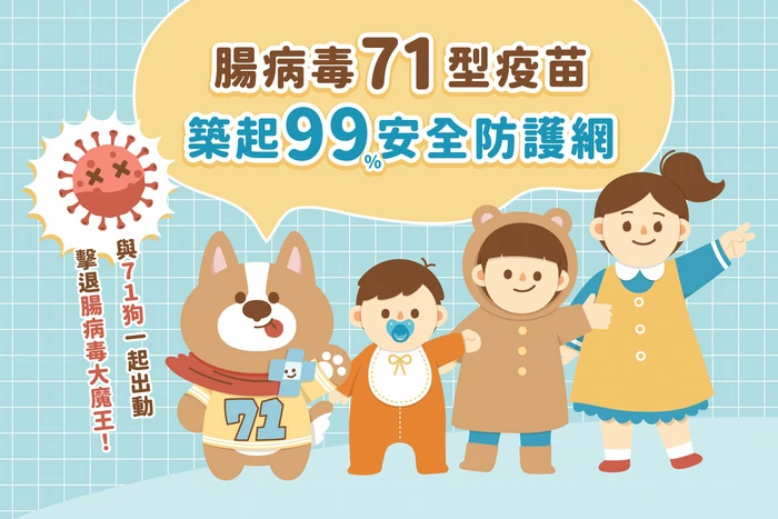 腸病毒71型疫苗 築起99%安全防護網