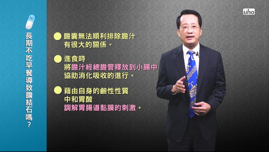 不吃早餐會使罹患膽結石的機率大幅提升